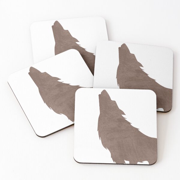 Artikelvorschau, Minimale Wolfssilhouette - Skandinavisches Kinderzimmerdekor - Tierfreunde - Für Kinderzimmer - Braun entworfen und verkauft von Studio Grafiikka.