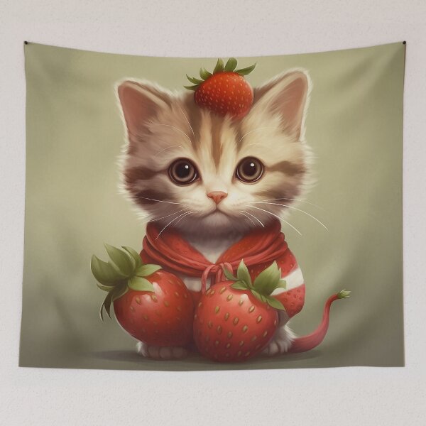 Item preview, Strawberry Kitten  designed and sold by SnarkyDoodles.