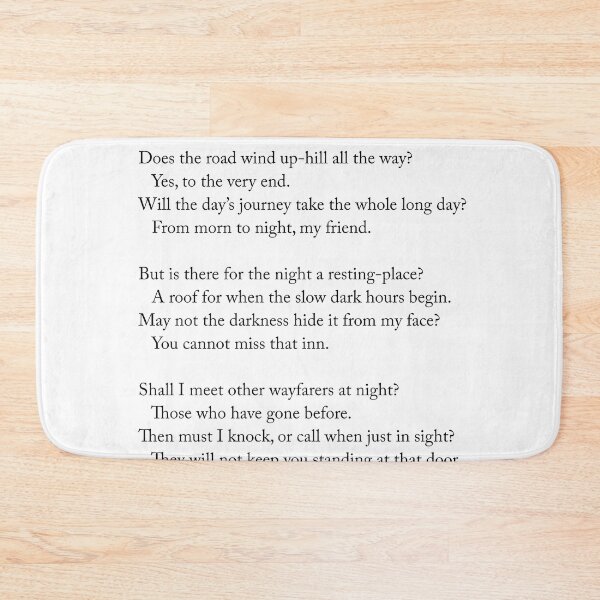 Item preview, Up-Hill - Christina Rossetti Poem - Literature - Typography Print 2 designed and sold by Studio Grafiikka.