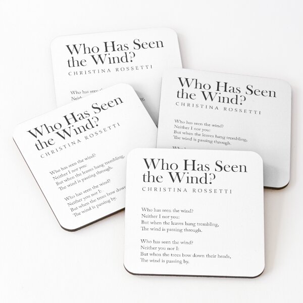 Item preview, Who Has Seen the Wind - Christina Rossetti Poem - Literature - Typography Print 1 designed and sold by Studio Grafiikka.