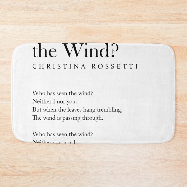 Item preview, Who Has Seen the Wind - Christina Rossetti Poem - Literature - Typography Print 1 designed and sold by Studio Grafiikka.