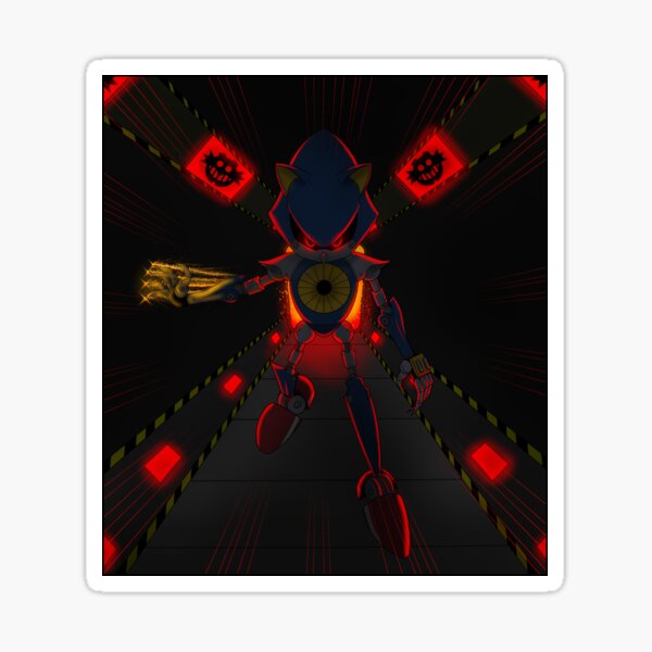 Metal Sonic icon Sticker for Sale by DanielCostaart