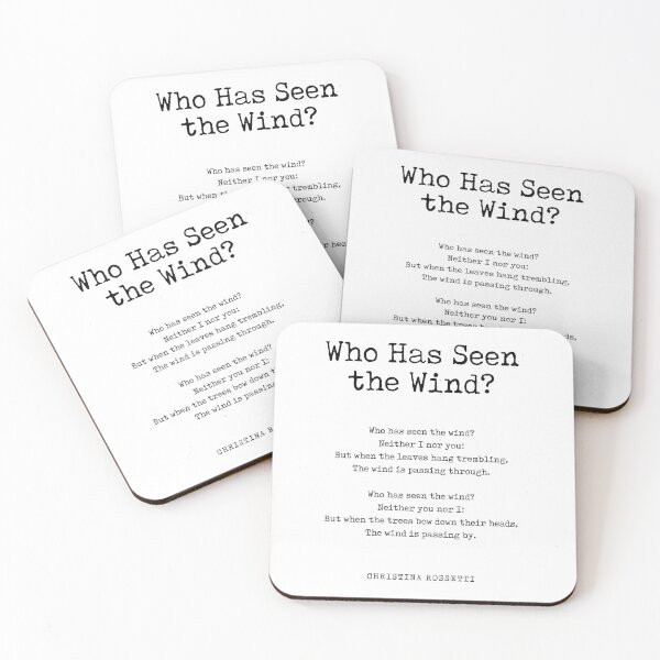Item preview, Who Has Seen the Wind - Christina Rossetti Poem - Literature - Typewriter Print 2 designed and sold by Studio Grafiikka.
