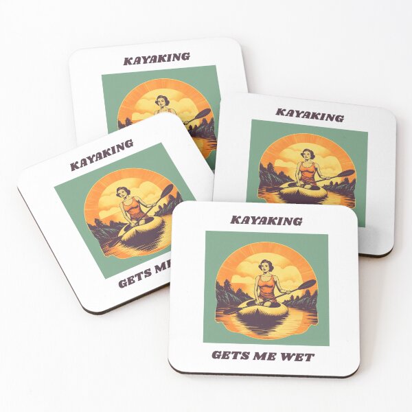 Item preview, Kayaking Gets Me Wet girl vintage designed and sold by mandarinolive.