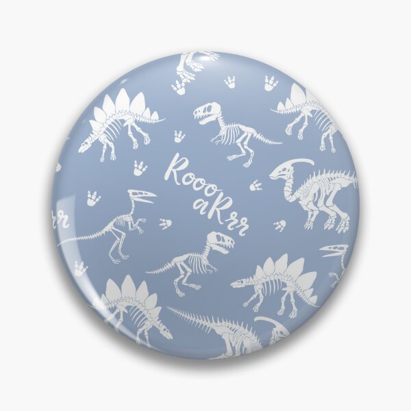 Item preview, Painted Dinos Blue and White pattern designed and sold by Ladies-Boutique.