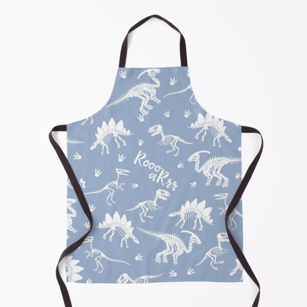 Item preview, Painted Dinos Blue and White pattern designed and sold by Ladies-Boutique.