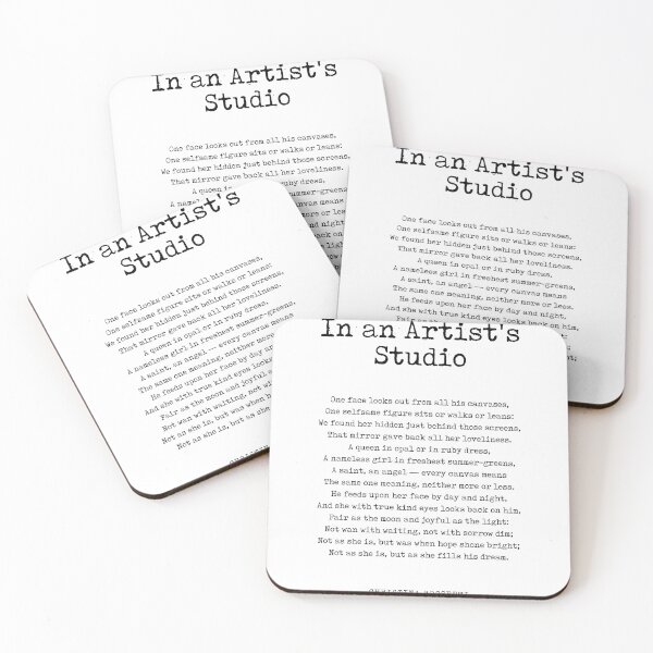 Item preview, In an Artist's Studio - Christina Rossetti Poem - Literature - Typewriter Print 1 designed and sold by Studio Grafiikka.