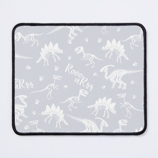 Item preview, Painted Dinos Gray and White pattern designed and sold by Ladies-Boutique.