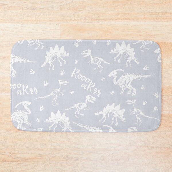 Item preview, Painted Dinos Gray and White pattern designed and sold by Ladies-Boutique.