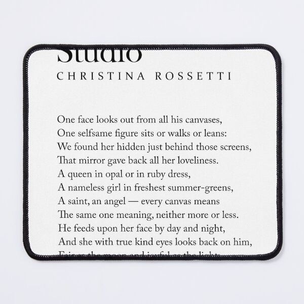 Item preview, In an Artist's Studio - Christina Rossetti Poem - Literature - Typography Print 2 designed and sold by Studio Grafiikka.