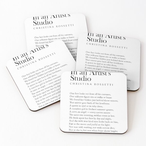 Item preview, In an Artist's Studio - Christina Rossetti Poem - Literature - Typography Print 2 designed and sold by Studio Grafiikka.