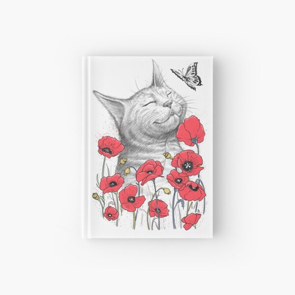 Item preview, Cat in poppies designed and sold by NIKITA KORENKOV NikKor.
