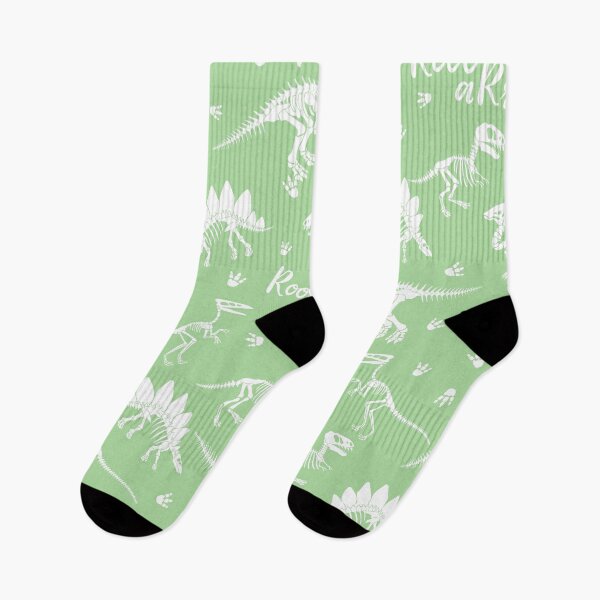 Item preview, Painted Dinos Green and White pattern designed and sold by Ladies-Boutique.
