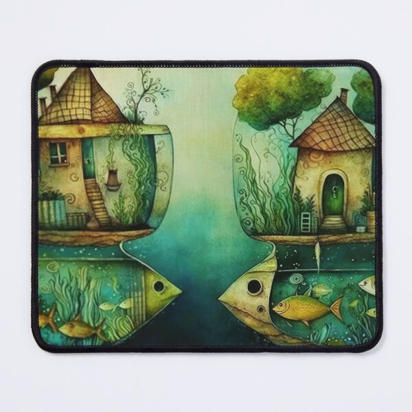 Item preview, Fishtank Islands designed and sold by ImaginationbyAI.