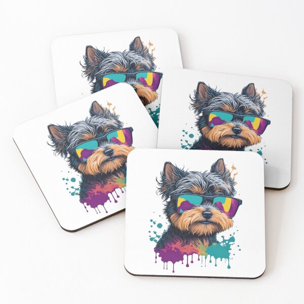 Item preview, Yorkie Puppy Graffiti Sunglasses designed and sold by 5dward.