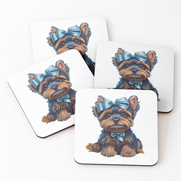 Item preview, Cute Yorkie Puppy With Bow designed and sold by 5dward.