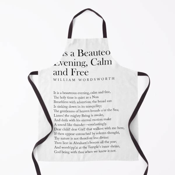 Artikelvorschau, It is a Beauteous Evening, Calm and Free - William Wordsworth Poem - Literature - Typography Print 1 entworfen und verkauft von Studio Grafiikka.