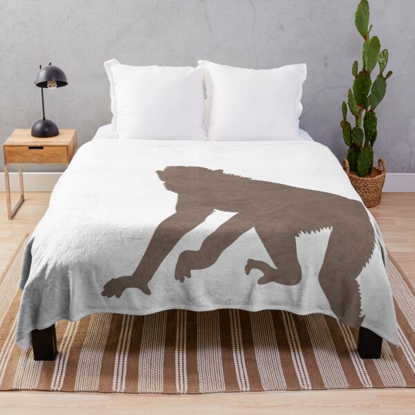 Artikelvorschau, Minimal Monkey Silhouette - Scandinavian Nursery Decor - Animal Friends - For Kids Room - Brown entworfen und verkauft von Studio Grafiikka.
