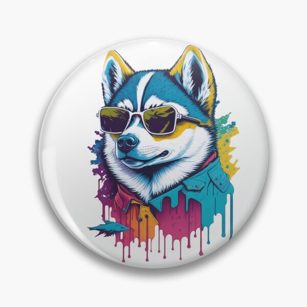Item preview, Husky Puppy Graffiti Sunglasses designed and sold by 5dward.