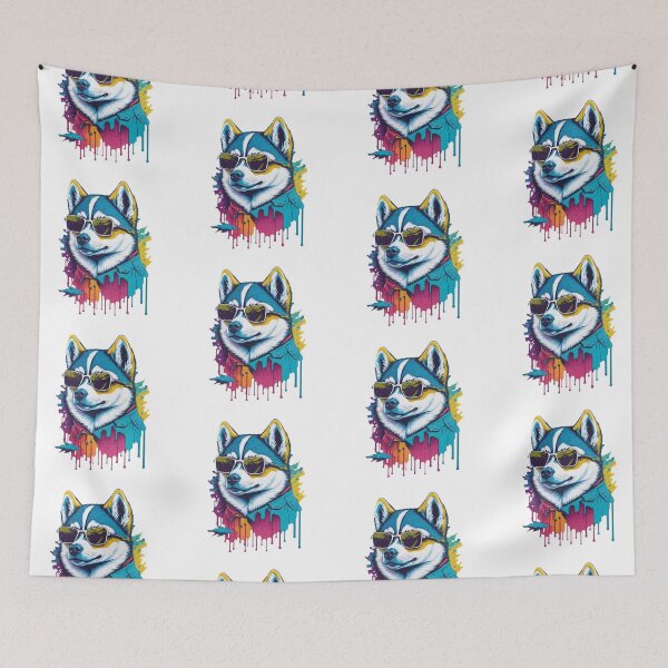 Item preview, Husky Puppy Graffiti Sunglasses designed and sold by 5dward.