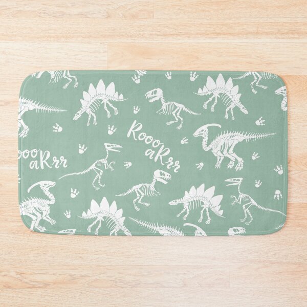 Item preview, Painted Dinos Green and White pattern designed and sold by Ladies-Boutique.