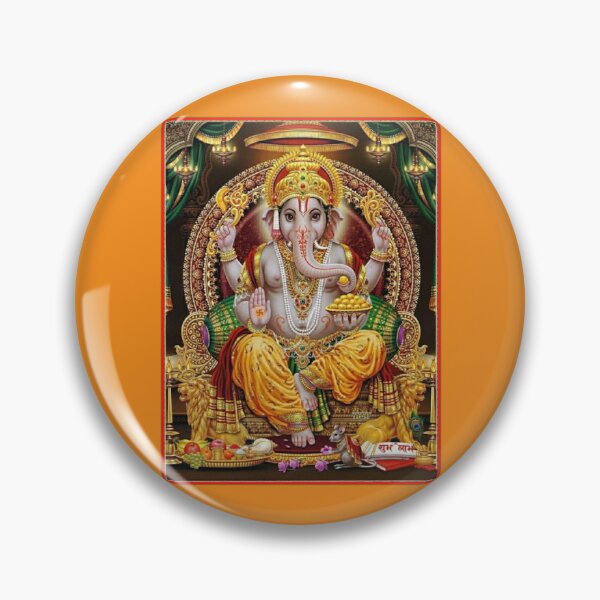 Item preview, Devotional image of lord Ganesha giving his divine blessing . designed and sold by aruvanita.