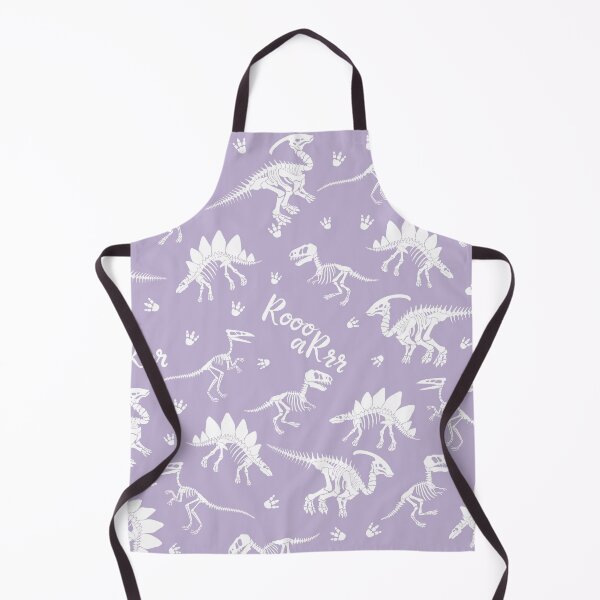 Item preview, Painted Dinos Lilac and White pattern designed and sold by Ladies-Boutique.