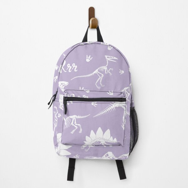 Item preview, Painted Dinos Lilac and White pattern designed and sold by Ladies-Boutique.