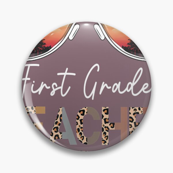 Item preview, First Grade Teacher Off Duty Leopard Sunglasses Beach Sunset 		 designed and sold by kemolltrocae.