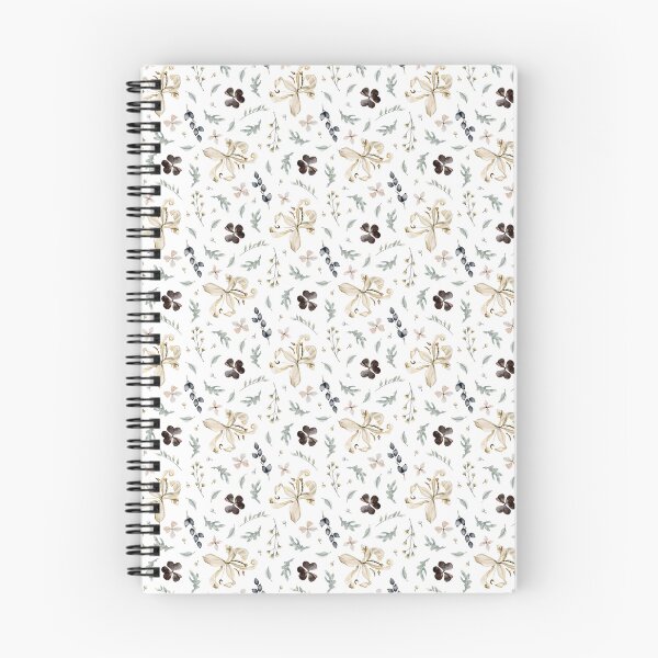 Item preview, Floral dry lily flowers with green leaves watercolor botanical seamless pattern on white background designed and sold by Elena Malgina.