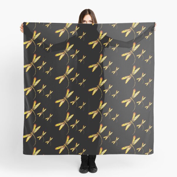 Item preview, Golden Dragonflies at Night designed and sold by Linda Callaghan.