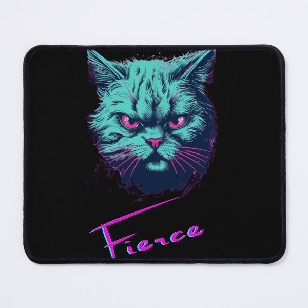 Item preview, Fierce Feline Synthwave Design designed and sold by jmclaren2023.