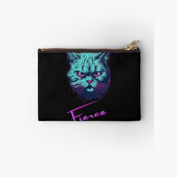 Item preview, Fierce Feline Synthwave Design designed and sold by jmclaren2023.