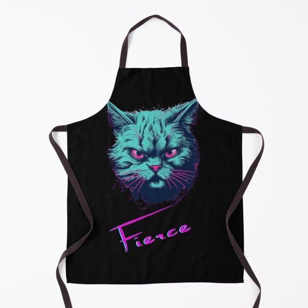 Item preview, Fierce Feline Synthwave Design designed and sold by jmclaren2023.