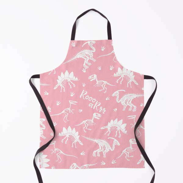 Item preview, Painted Dinos Pink and White pattern designed and sold by Ladies-Boutique.