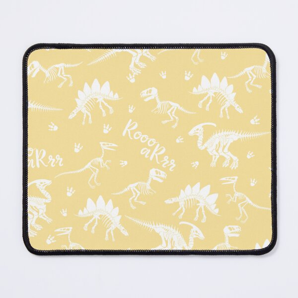 Item preview, Painted Dinos Yellow and White pattern designed and sold by Ladies-Boutique.