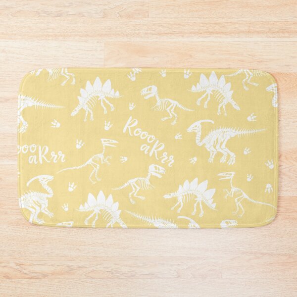 Item preview, Painted Dinos Yellow and White pattern designed and sold by Ladies-Boutique.