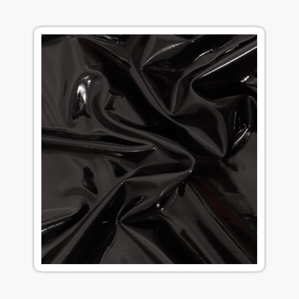 Shiny Black Latex Sticker
