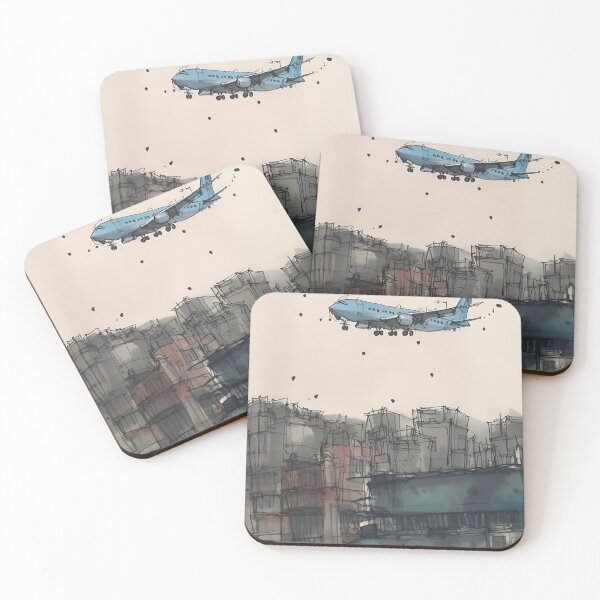 Item preview, Kowlnoon Walled City Collection - Airplane over the City of Darkness designed and sold by JustinLeeShop.