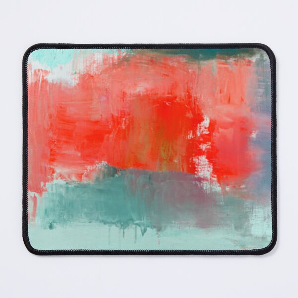 Item preview, Abstract painted red and green art backgrounds designed and sold by MTShoppingLine.