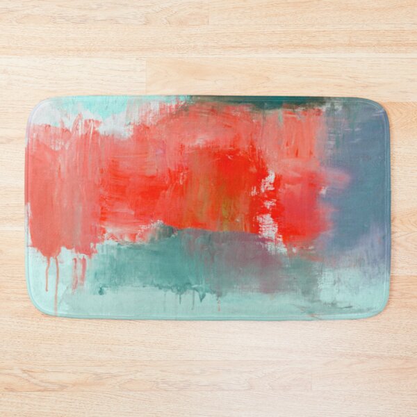 Item preview, Abstract painted red and green art backgrounds designed and sold by MTShoppingLine.