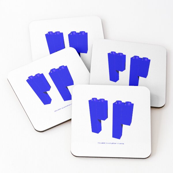 Item preview, Bricks puzzle double quotation marks | punctuation mark designed and sold by trepiu.