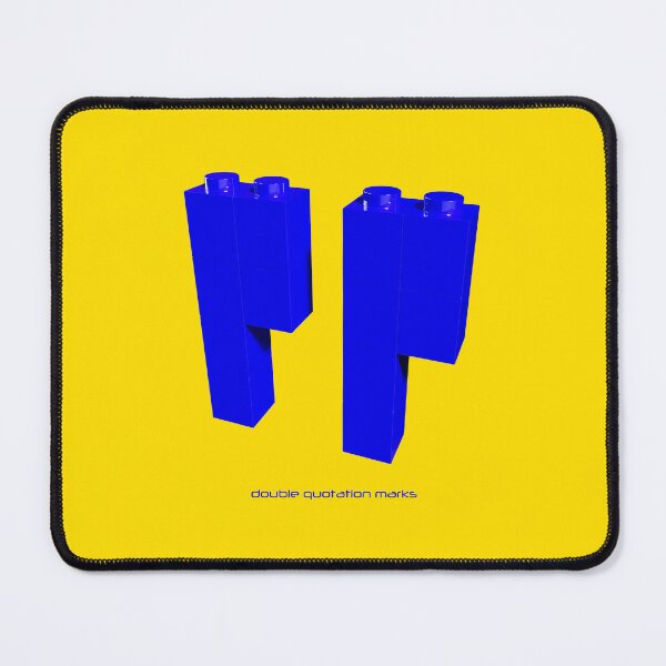 Item preview, Bricks puzzle double quotation marks | punctuation mark designed and sold by trepiu.