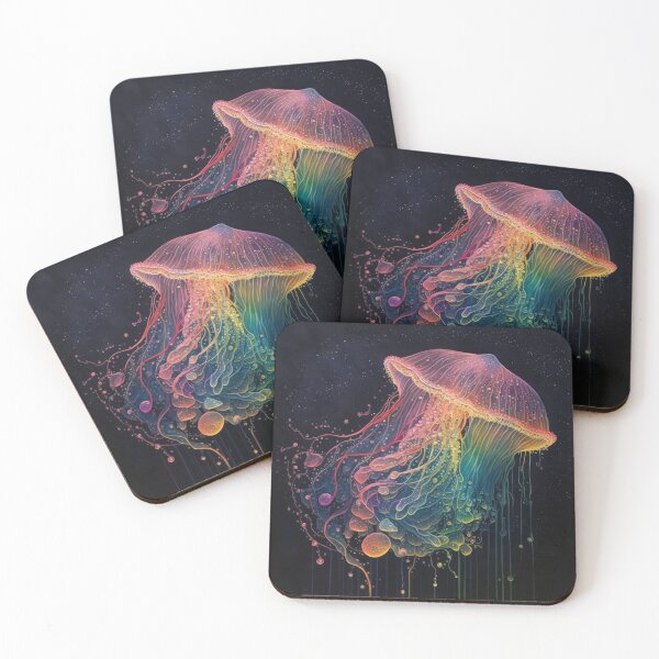 Item preview, Jellyfish Glowing Magic 3 designed and sold by ImaginationbyAI.