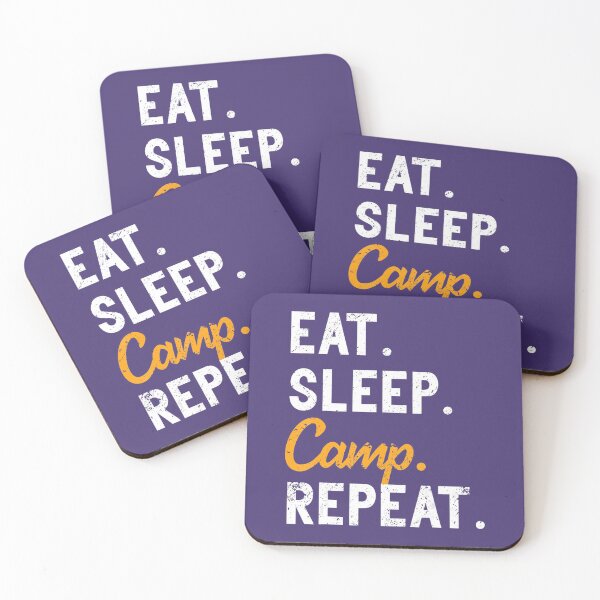 Item preview, Funny RV Camping Travel Lovers Eat Sleep Camp Reapeat 		 designed and sold by jamahlabaev9.