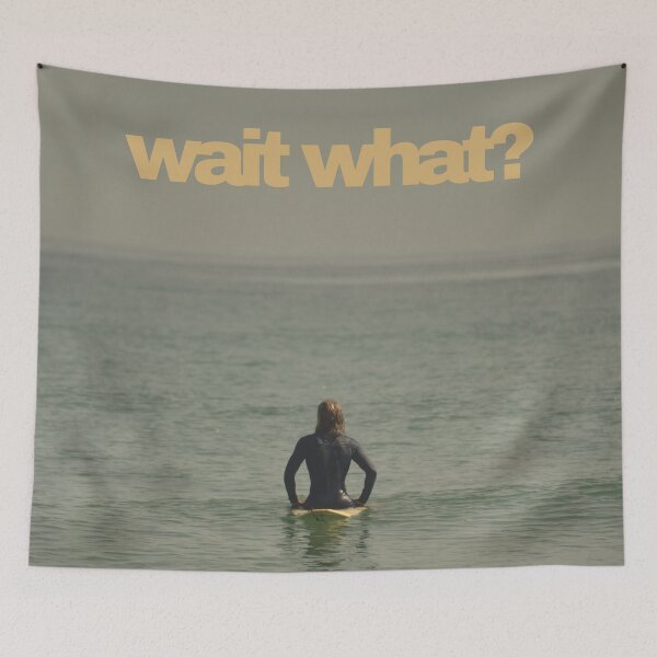 Item preview, Surfer Waiting for a Wave (wait what?) designed and sold by thewaitwhatshop.