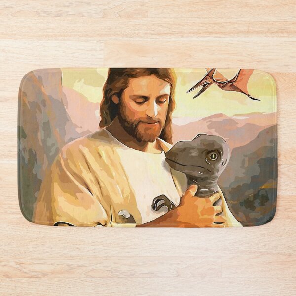 Item preview, Proverbs 12:10 Jesus with Baby Dinosaur designed and sold by CarpeDiem96.