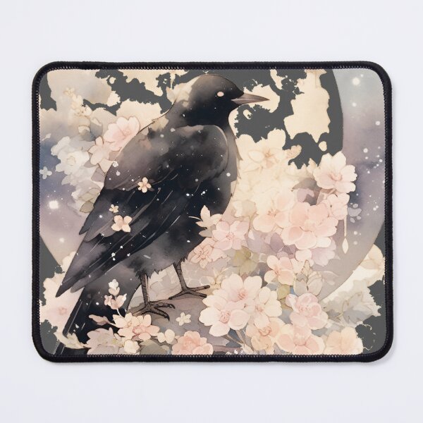 Item preview, Sinister Crow In Front of the Moon designed and sold by StickeryPickery.