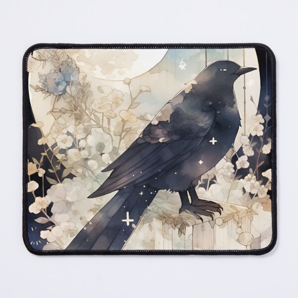 Item preview, Sinister Crow In Front of the Moon designed and sold by StickeryPickery.