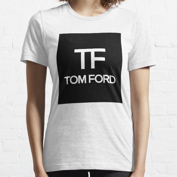 Tom Ford Logo Fitted T-Shirt in Black - Size 40